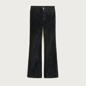 NWT J. Crew Vintage Flare Pant Black Corduroy 23 Petite